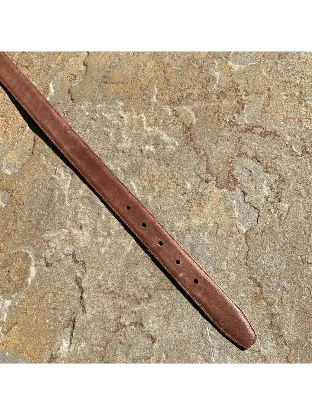 Vintage 80s Reversible Brown/Black Leather Belt